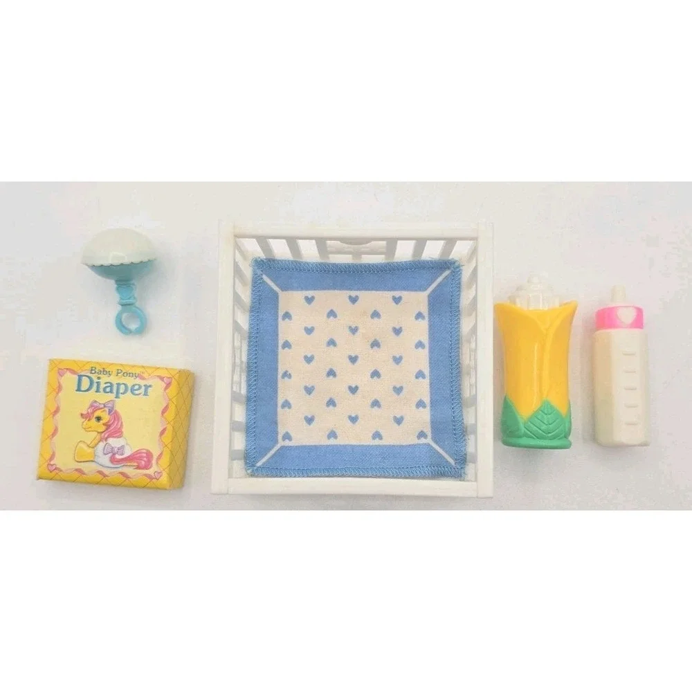 Vintage Hasbro My Little Pony Baby Pony Accessory Lot 6 Pieces U308